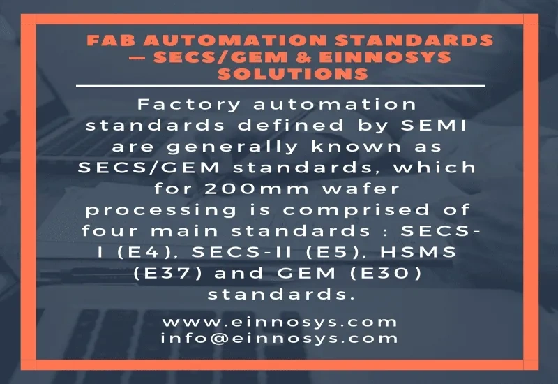 Fab Automation Standards: SECS/GEM Compliance & Retrofit Solutions