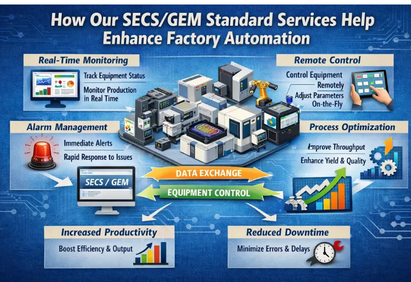 วิธีที่บริการมาตรฐาน SECS/GEM ของเราช่วยยกระดับระบบอัตโนมัติในโรงงาน
