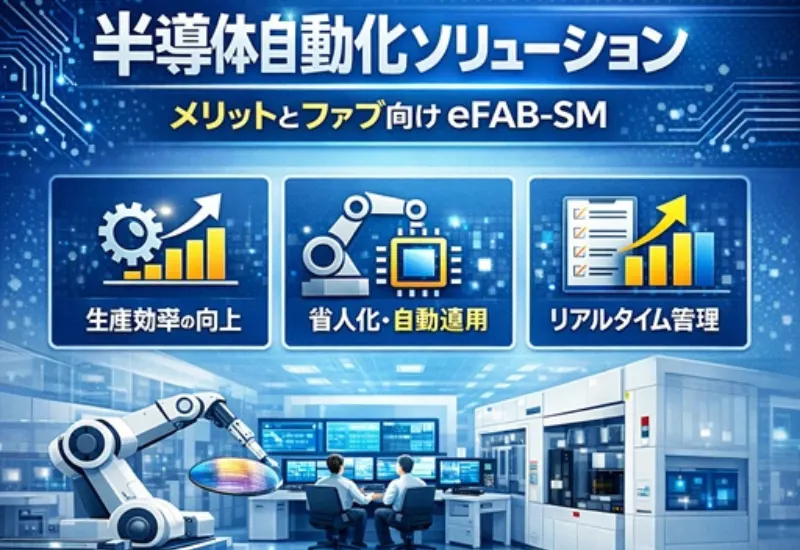半導体自動化ソリューション：メリットとファブ向け eFAB-SM